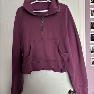 lululemon athletica Women's Mauve Half-Zip Hoodie